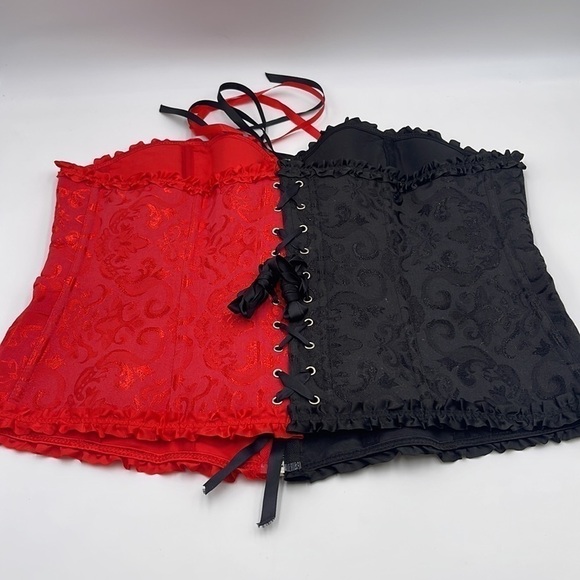 5XL Black / Red Corset Corset *New without tags * - Picture 4 of 6